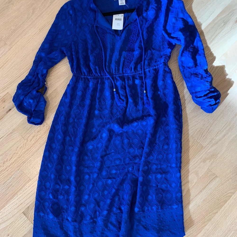 Motherhood Maternity Blue dress size S, new